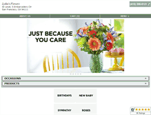 Tablet Screenshot of lydiasflowers.net